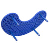 35''W x 65''L Half-Moon Blue Plastic Height Adjustable Activity Table - Flash Furniture