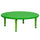 45'' Round Green Plastic Height Adjustable Activity Table - Flash Furniture