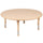 45'' Round Natural Plastic Height Adjustable Activity Table - Flash Furniture