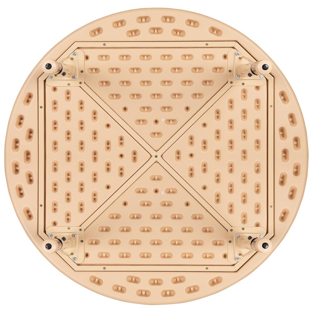 45'' Round Natural Plastic Height Adjustable Activity Table - Flash Furniture