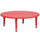 45'' Round Red Plastic Height Adjustable Activity Table - Flash Furniture