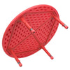 45'' Round Red Plastic Height Adjustable Activity Table - Flash Furniture