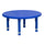 33'' Round Blue Plastic Height Adjustable Activity Table - Flash Furniture