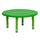 33'' Round Green Plastic Height Adjustable Activity Table - Flash Furniture