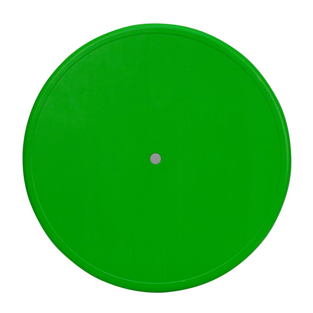 33'' Round Green Plastic Height Adjustable Activity Table - Flash Furniture