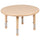 33'' Round Natural Plastic Height Adjustable Activity Table - Flash Furniture