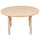 33'' Round Natural Plastic Height Adjustable Activity Table - Flash Furniture