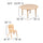 33'' Round Natural Plastic Height Adjustable Activity Table Set with 4 Chairs - Flash Furniture