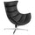 Black LeatherSoft Swivel Cocoon Chair - Flash Furniture