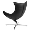 Black LeatherSoft Swivel Cocoon Chair - Flash Furniture