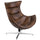 Bomber Jacket LeatherSoft Swivel Cocoon Chair - Flash Furniture