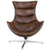 Bomber Jacket LeatherSoft Swivel Cocoon Chair - Flash Furniture