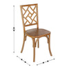 Brooklyn Pecan Solid Wood Stackable Dining Chair with Intricate Back Detail - Flash Furniture
