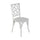 Brooklyn White Solid Wood Stackable Dining Chair with Intricate Back Detail - Flash Furniture