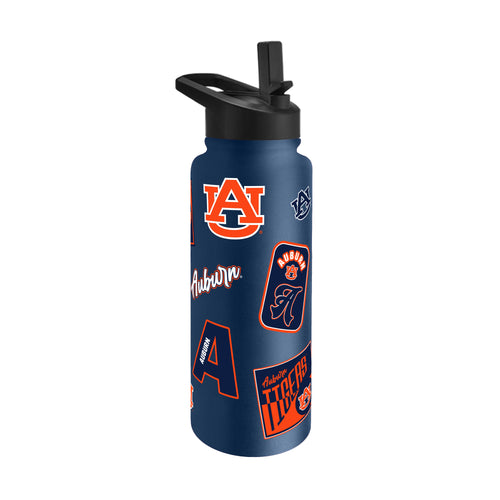 Auburn Tigers Quencher Bottle 34oz Stainless Steel Dreamweave - Logo Brands