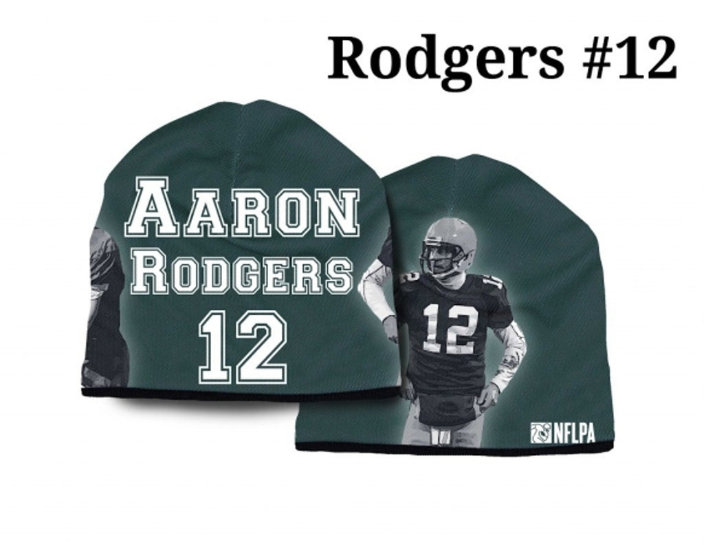 Green Bay Packers Beanie Heavyweight Aaron Rodgers Design - American Mills
