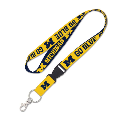 Michigan Wolverines Lanyard with Detachable Buckle Slogan - Special Order - WinCraft