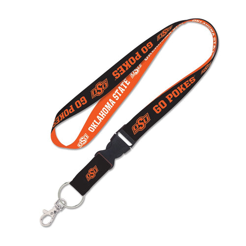 Oklahoma State Cowboys Lanyard with Detachable Buckle Slogan - Special Order Design - WinCraft
