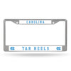 North Carolina Tar Heels License Plate Frame Chrome - Rico Industries