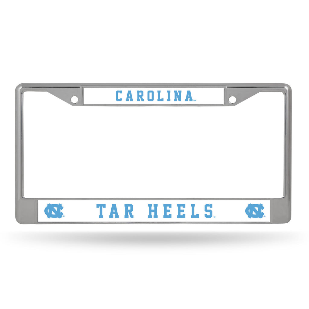 North Carolina Tar Heels License Plate Frame Chrome - Rico Industries