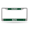 Milwaukee Bucks License Plate Frame Chrome Printed Insert Special Order - Rico Industries