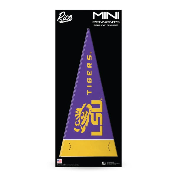 LSU Tigers Pennant Set Mini 8 Piece - Rico Industries