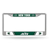 New York Jets License Plate Frame Chrome Printed Insert 2024 - Rico Industries