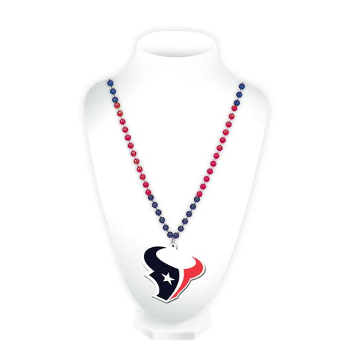 Houston Texans Beads with Medallion Mardi Gras Style - Rico Industries
