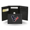 Houston Texans Wallet Trifold Leather Embroidered 2025 - Rico Industries