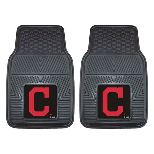 Cleveland Indians Car Mats Heavy Duty 2 Piece Vinyl - Logo Brands