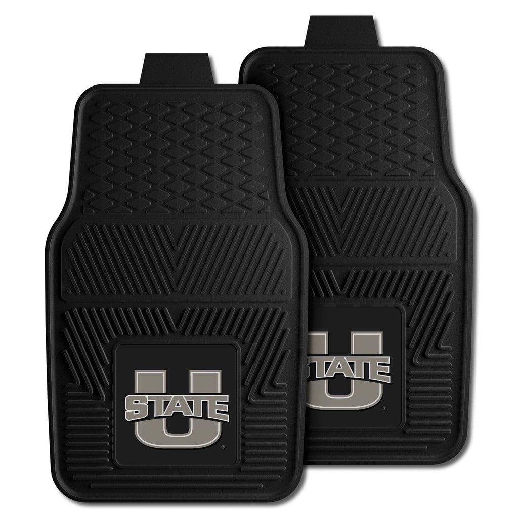 Fanmats - Utah State University 2-pc Vinyl Car Mat Set 17''x27''