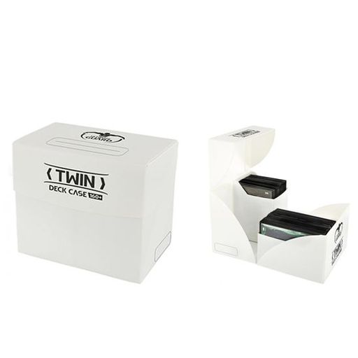Ultimate Guard White Twin Deck Case 160+ Soft Plastic Deck Box Protector