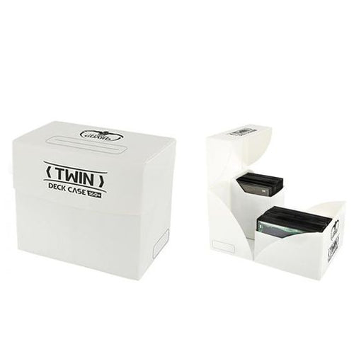 Ultimate Guard White Twin Deck Case 160+ Soft Plastic Deck Box Protector
