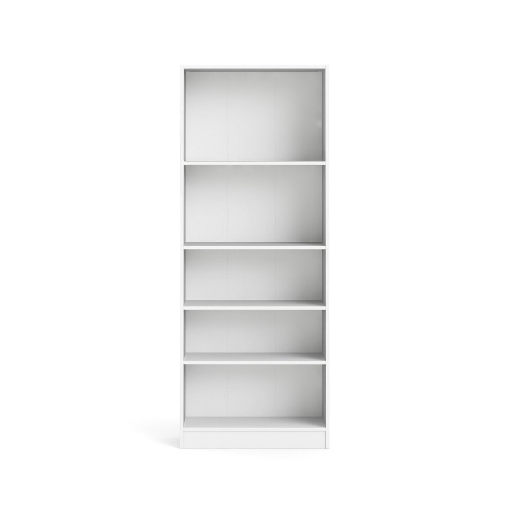 Basic Tall Wide 5 Shelf Bookcase, White - Tvilum