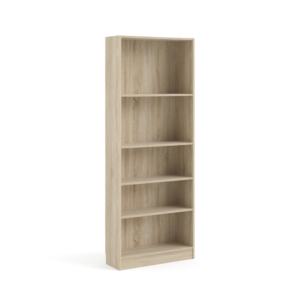 Element Tall Wide 5 Shelf Bookcase, Oak Structure - Tvilum