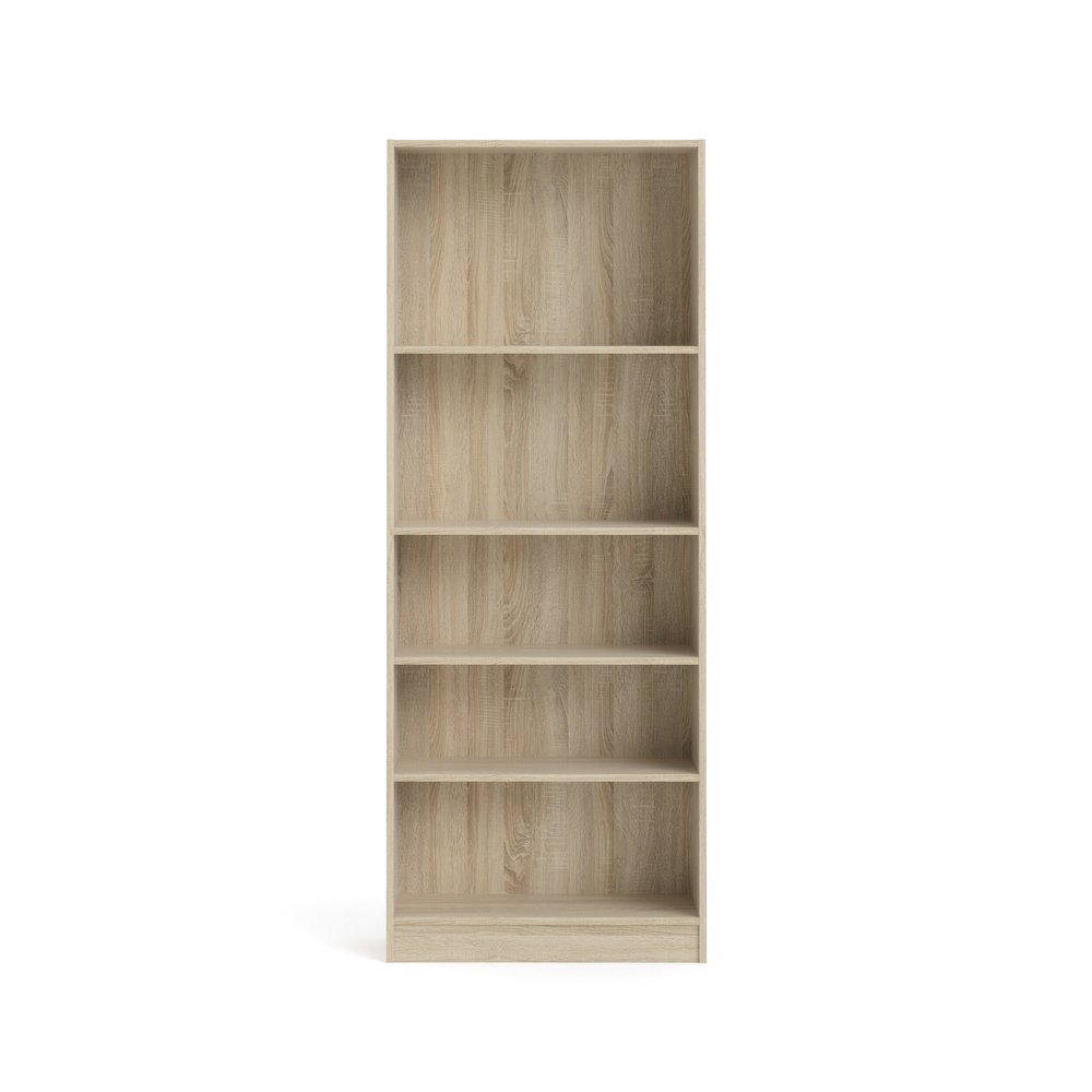 Element Tall Wide 5 Shelf Bookcase, Oak Structure - Tvilum