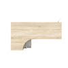 Diana 2 Drawer, 3 Shelf Desk, White/Oak Structure - Tvilum