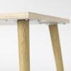 Diana 2 Drawer, 3 Shelf Desk, White/Oak Structure - Tvilum