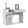 Walden Desk with 5 Drawers, White - Tvilum