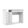 Walden Desk with 5 Drawers, White - Tvilum
