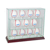 11 Baseball Upright Display Case with Cherry Moulding