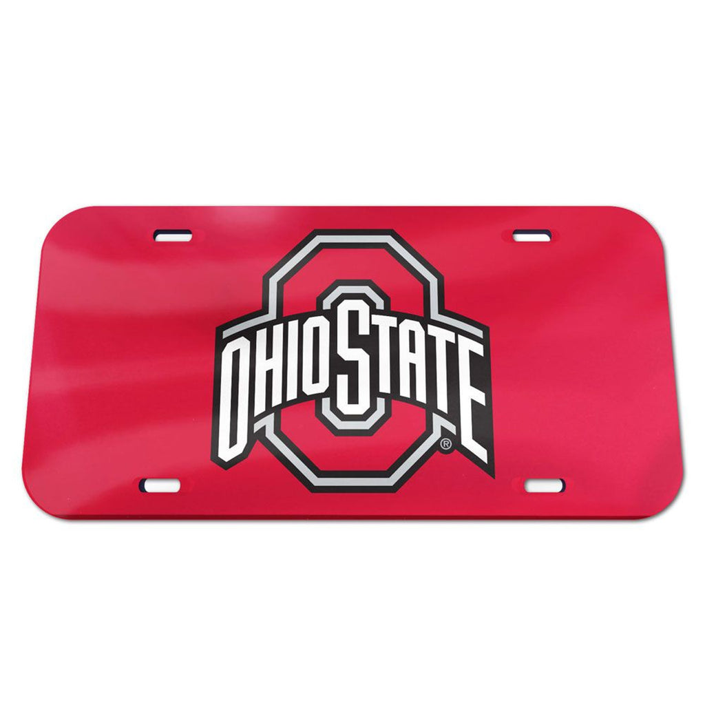 Ohio State Buckeyes License Plate Acrylic Red - Special Order - Wincraft