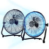 Vie Air  Twin 12 Inch High Velocity All Metal Tilting 3 Speed Floor Fan in Black