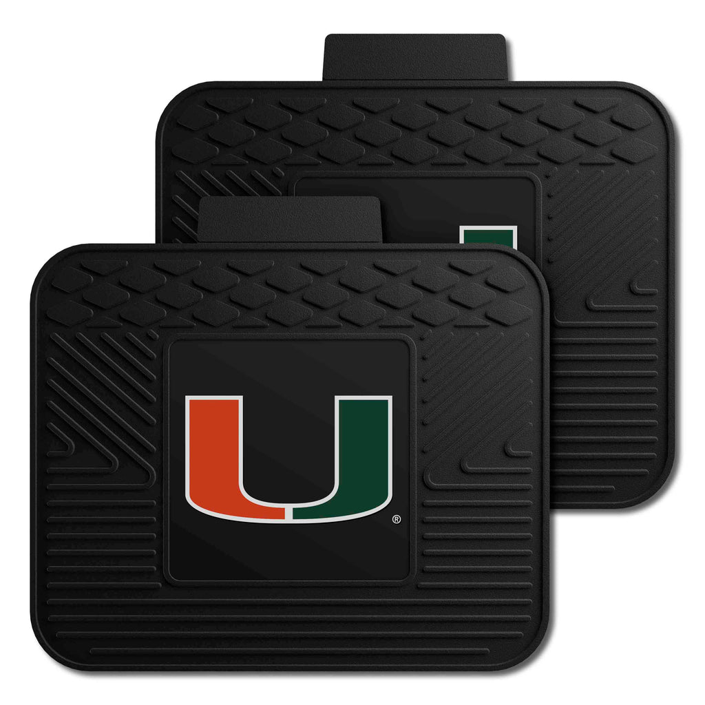 Fanmats - University of Miami 2 Utility Mats 14''x17''