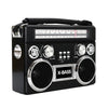 Supersonic SuperSonic Retro Rechargeable 3 Band Radio With Bluetooth and Flashlight in Black