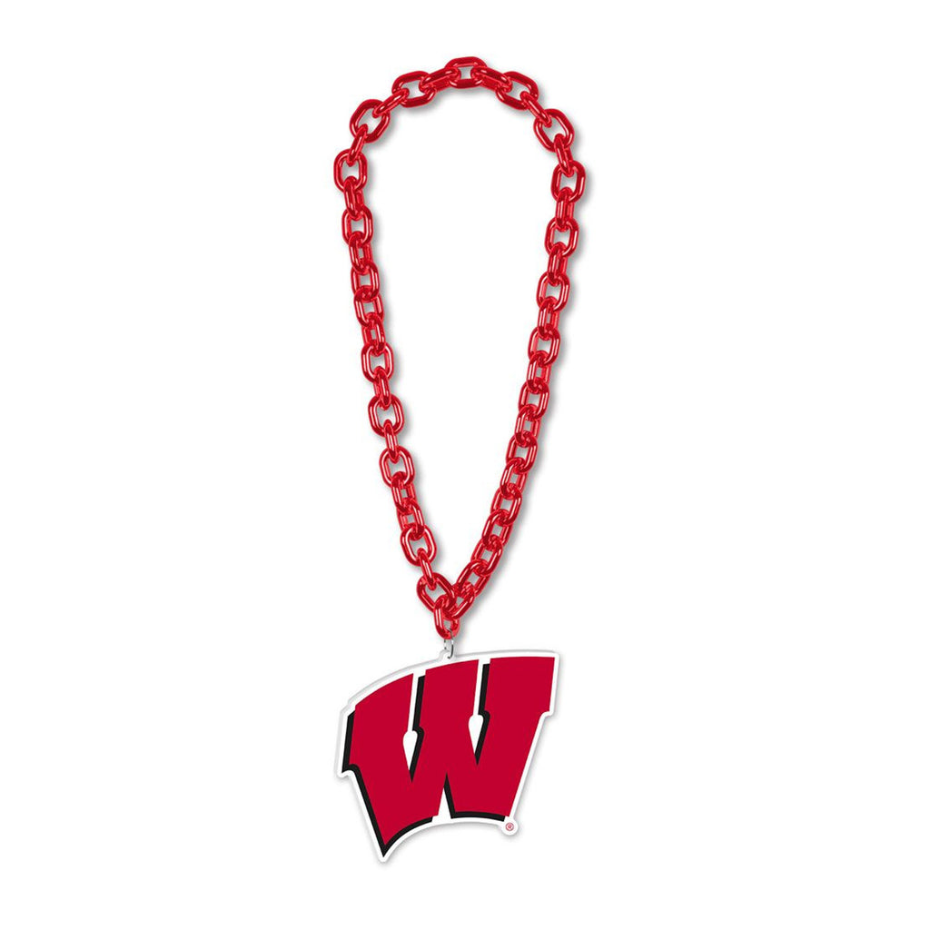 Wisconsin Badgers Necklace Big Fan Chain - Wincraft Fanatics