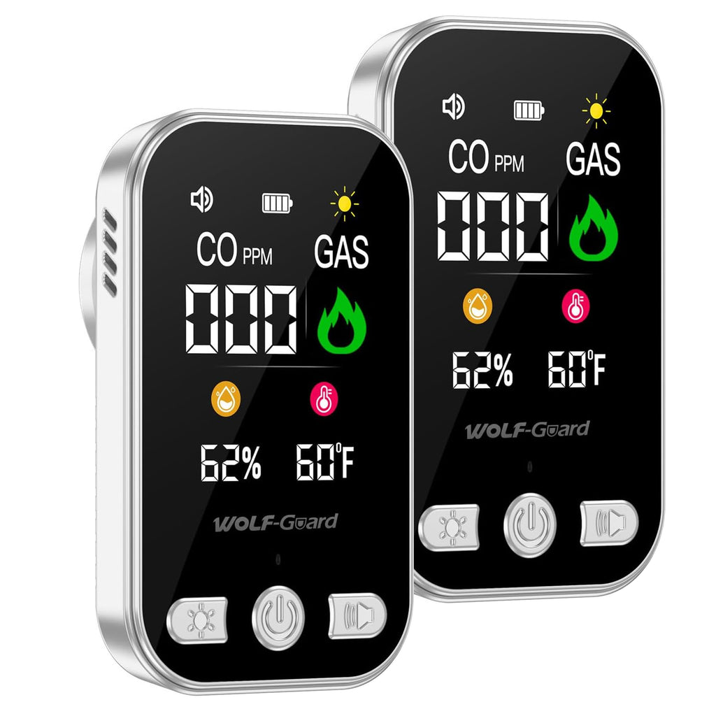 Trexonic Plug In Combined Gas and Carbon Monoxide Detector, Set of 2