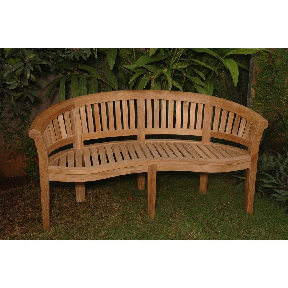 Curve 3 Seater Bench Extra Thick Wood - Anderson Teak