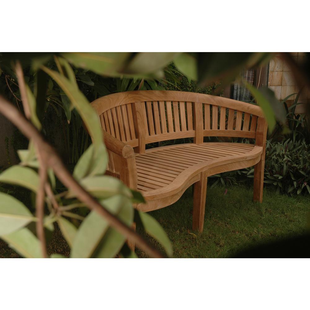 Curve 3 Seater Bench Extra Thick Wood - Anderson Teak