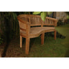 Curve 3 Seater Bench Extra Thick Wood - Anderson Teak